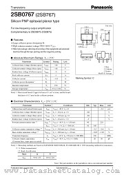 2SB767 datasheet pdf Panasonic