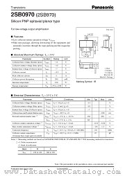 2SB970 datasheet pdf Panasonic