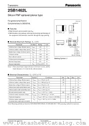 2SB1462L datasheet pdf Panasonic