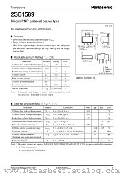 2SB1589 datasheet pdf Panasonic