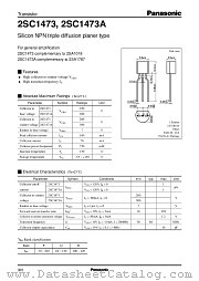 2SC1473A datasheet pdf Panasonic