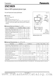 2SC3829 datasheet pdf Panasonic