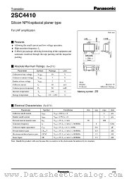 2SC4410 datasheet pdf Panasonic