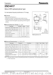 2SC4417 datasheet pdf Panasonic