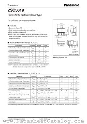 2SC5019 datasheet pdf Panasonic