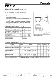 2SC5190 datasheet pdf Panasonic