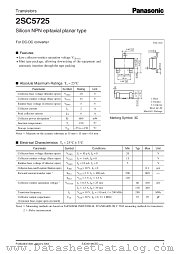 2SC5725 datasheet pdf Panasonic