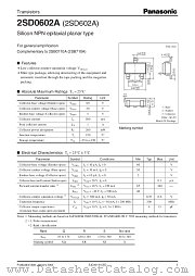 2SD602A datasheet pdf Panasonic