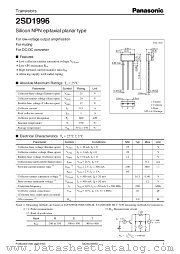 2SD1996 datasheet pdf Panasonic