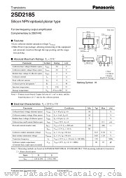 2SD2185 datasheet pdf Panasonic