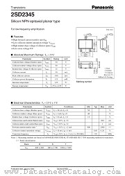 2SD2345 datasheet pdf Panasonic