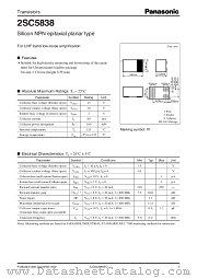 2SC5838 datasheet pdf Panasonic