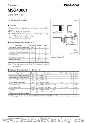 MSG43001 datasheet pdf Panasonic
