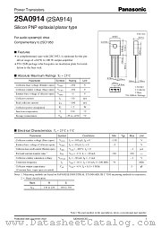 2SA914 datasheet pdf Panasonic