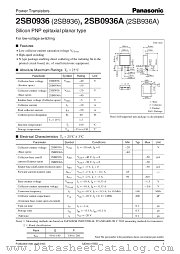 2SB0936 datasheet pdf Panasonic