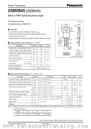 2SB0945 datasheet pdf Panasonic