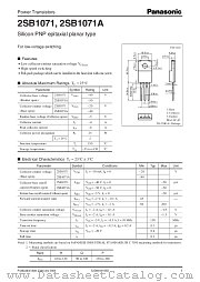 2SB1071A datasheet pdf Panasonic