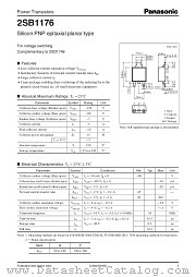 2SB1176 datasheet pdf Panasonic