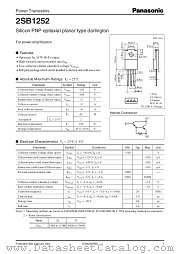 2SB1252 datasheet pdf Panasonic