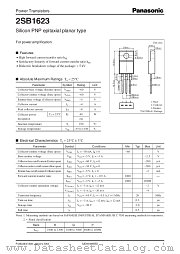 2SB1623 datasheet pdf Panasonic