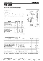 2SC3943 datasheet pdf Panasonic