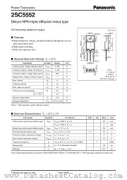 2SC5552 datasheet pdf Panasonic