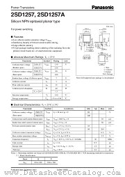 2SD1257 datasheet pdf Panasonic
