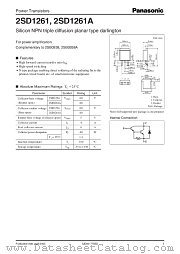 2SD1261 datasheet pdf Panasonic