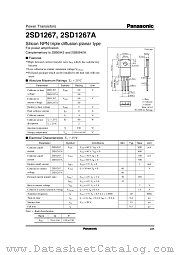 2SD1267 datasheet pdf Panasonic