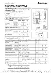 2SD1276A datasheet pdf Panasonic
