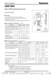 2SD1964 datasheet pdf Panasonic