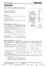2SD2064 datasheet pdf Panasonic