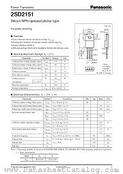 2SD2151 datasheet pdf Panasonic