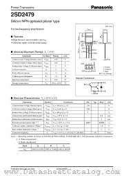 2SD2479 datasheet pdf Panasonic