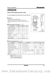 2SD2528 datasheet pdf Panasonic