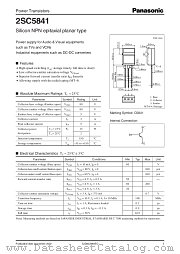 2SC5841 datasheet pdf Panasonic