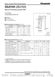 2SJ164 datasheet pdf Panasonic