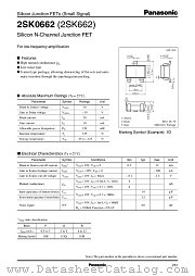 2SK662 datasheet pdf Panasonic