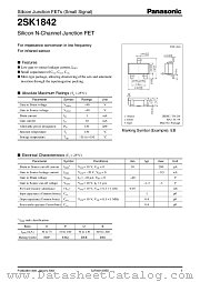 2SK1842 datasheet pdf Panasonic