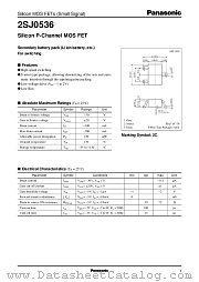 2SJ0536 datasheet pdf Panasonic