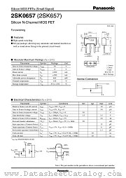 2SK657 datasheet pdf Panasonic