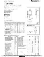 2SK2339 datasheet pdf Panasonic