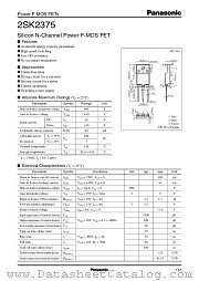 2SK2375 datasheet pdf Panasonic