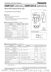 UNR1231 datasheet pdf Panasonic