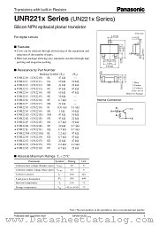UN221F datasheet pdf Panasonic