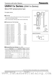 UNR4117 datasheet pdf Panasonic