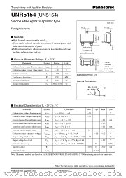 UN5154 datasheet pdf Panasonic