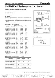 UNR921VJ datasheet pdf Panasonic