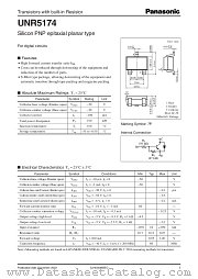 UNR5174 datasheet pdf Panasonic