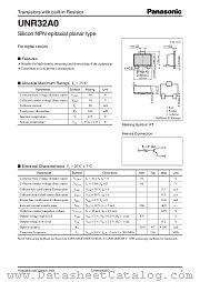 UNR32A0 datasheet pdf Panasonic